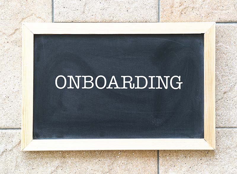 onboarding process for a new salesperson